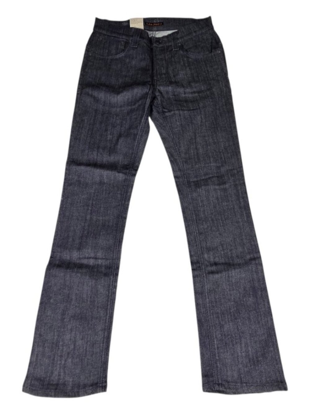 Nudie Jeans Co Denim Jeans Indigo Blue Stretch Organic Cotton, Italy, Mens 32X32
